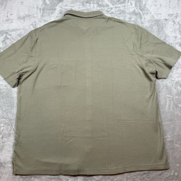 Duluth Trading Polo Men’s 2XL Green Cotton Solid Short Sleeve Button Up - Picture 2 of 7